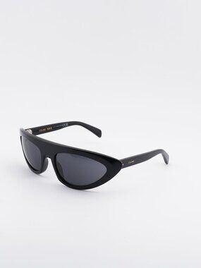 Exclusive Sale! Celine CL40261I 01A Sunglasses - Black Cat Eye Frame, Smoke Lens